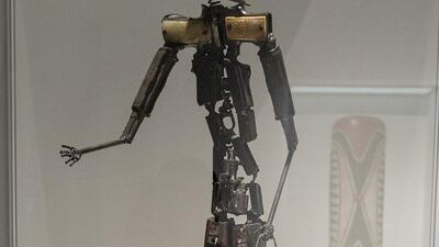 'Fiel dos Santos' Mother', metal and plastic, 2011 CE, Mozambique. Mona Al-Marzooqi / The National