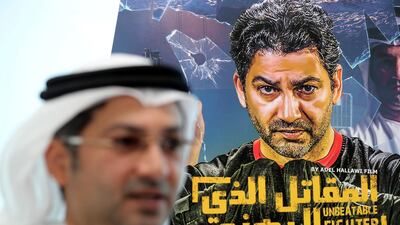 Emirati MMA fighter Adel Al Hallawi produced and directed the film. Chris Whiteoak / The National