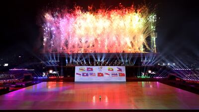 Fireworks during the opening ceremony of the SEA Games. Reuters