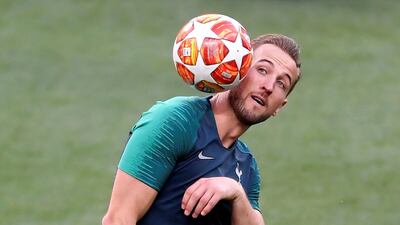 Tottenham striker Harry Kane is still uncertain to take part in tonight's Uefa Champions League final against Liverpool. Toby Melville / Reuters