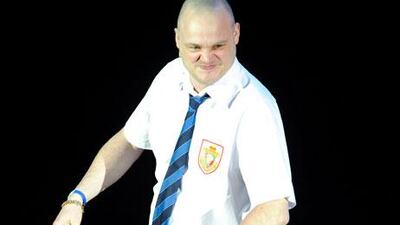 Andy Murray went off to practise his serves following his win over Donald Young yesterday.