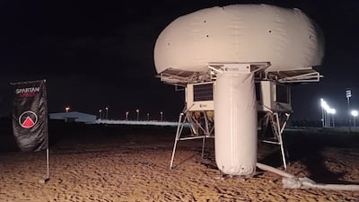 The EuroHab lunar habitat at Abu Dhabi University. Photo: Spartan Space