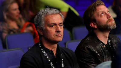 Jose Mourinho was in London on Saturday night, ringside at the David Haye fight while Louis van Gaal was celebrating Manchester United's FA Cup triumph in the northern part of the city. Richard Heathcote / Getty Images