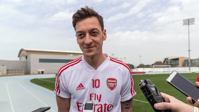 Mesut Ozil said he is still targeting Champions League football. Antonie Robertson/The National