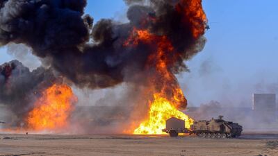Union Fortress 5 military parade in Ajman. Wam