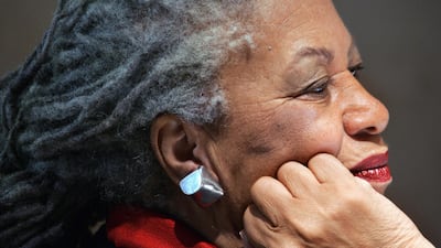 Morrison attends a press conference at the Louvre Museum in Paris. AFP