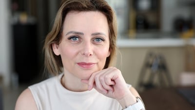 Rachel MacKellar bought a five-bedroom villa in Santorini, Damac Lagoons, Dubai. All photos: Chris Whiteoak / The National