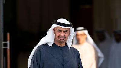President Sheikh Mohamed pictured at an unrelated event. Abdulla Al Bedwawi / UAE Presidential Court