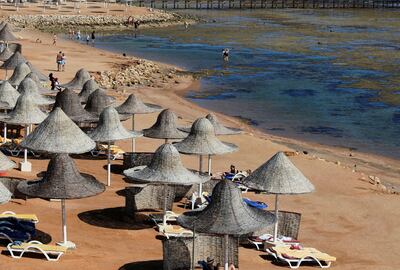 Low tide in the Red Sea resort of Sharm El Sheikh in Egypt. Reuters
