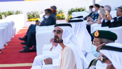 Sheikh Mohammed visited the Dubai Airshow on day one. Photo: Dubai Media Office