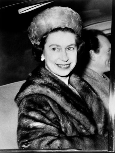 In this photo from 1969, Queen Elizabeth II is pictured wearing fur. AFP