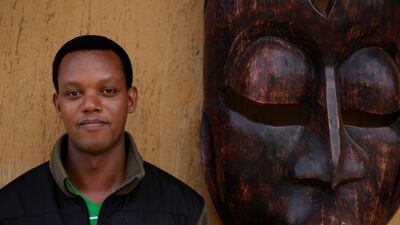 Edwin Sabuhoro, a 39-year-old Rwandan lawyer and conservationist. In 2003 he was heading up tourism operations in the Volcanoes National Park, with a staff of 200 rangers, and a battalion of battle-hardened soldiers from the Rwandan Defence Forces deployed to protect the gorillas. Despite that firepower poaching continued, so did illegal logging, bamboo harvesting and cattle grazing. In 2005 he established an eco tourism programme, giving locals who had been hunting an alternative way of earning a living. Courtesy Phil Sands for The National