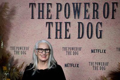Jane Campion at the premiere of 'The Power of the Dog' in Paris. AFP