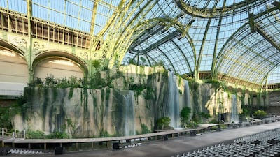 Chanel Collection Les Cascades at the Grand Palais. Photo by Olivier Saillant