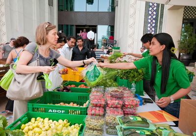 Baker and Spice farmers' market at Souk Al Bahar. Photo: Charles Crowell for The National