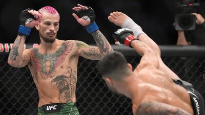 Sean O'Malley during his fight against Pedro Munhoz in Las Vegas. USA TODAY Sports
