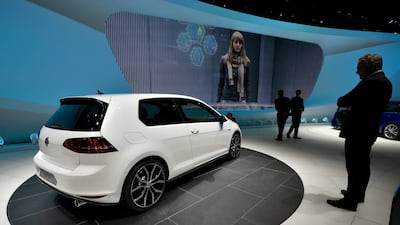 The new Golf GTI at the Motor Show in Geneva. Martial Trezzini / EPA