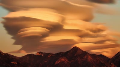 Angela Lambourn spotted these glorious lenticular clouds above the mountains on the Costa del Sol.