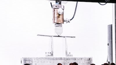 Above, Tecno's global unveiling of the Phantom 6 and Phantom 6 Plus smartphone devices in Dubai. Reem Mohammed / The National