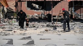 Damage to the town of Jibchit in Nabatieh district, Lebanon, June 16, 2026, following a deal between the United States and Iran. Reuters