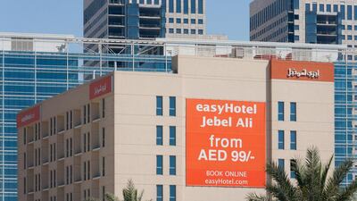 The EasyHotel in Jebel Ali. The brand plans to open two more franchised hotels in Dubai next year. Duncan Chard / Bloomberg