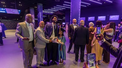 Many jubilant students were joined at the large-scale event by proud relatives
