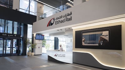 The Etihad Rail Station in Abu Dhabi will be part of the passenger network set to open on September 30