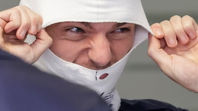 Red Bull's Max Verstappen gets ready for qualifying. AFP