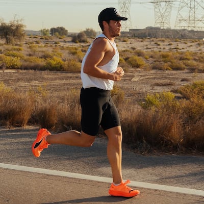 Evren Ozka, an entrepreneur from London, lost 25kg after taking up running and now plans to run across UAE, Bahrain and Qatar. Photo: Evren Ozka