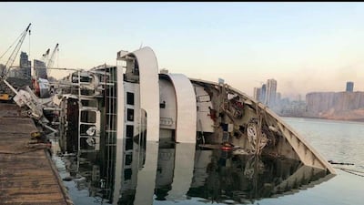 On August 4, the cruise liner was damaged by the explosion at Beirut Port.