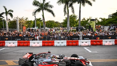 McLaren's Australian driver Oscar Piastri during an event in Florida in the build-up to the Miami Grand Prix. AFP