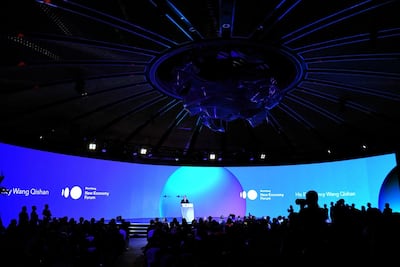 Hundreds of delegates attend the New Economy Forum. AFP Photo