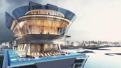 An artist’s rendering of Nakheel’s The Palm Tower on Palm Jumeirah, Dubai. WAM