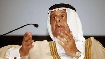 Abdulla Bin Hamad Al-Attiyah, Deputy Prime Minister, Minister of Energy & Industry, Qatar; Chairman and Managing Director, Qatar Petroleum, speaking at the third annual GPCA (Gulf Petrochemical and Chemical Association) Forum at the Atlantis Hotel in Dubai.