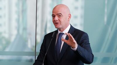 Fifa president Gianni Infantino during his visit to Malaysia. AP Photo
