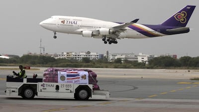 Shares in Thai Airways jumped after a UN body removed aviation hurdles. Sukree Sukplang / Reuters