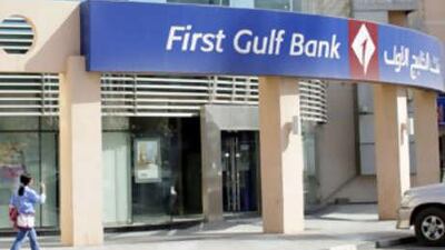 A branch of First Gulf Bank in Ajman. The bank has reported a 70% surge in second quarter profits.