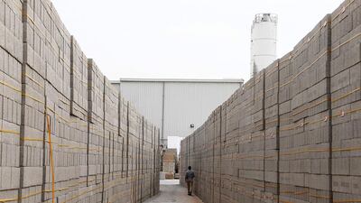 Different blocks ready for transport to customers. Pawan Singh / The National