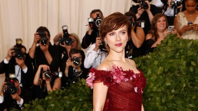 Scarlett Johansson, in Marchesa, attends the Met Gala at the Metropolitan Museum of Art in New York, US, on May 7, 2018. EPA