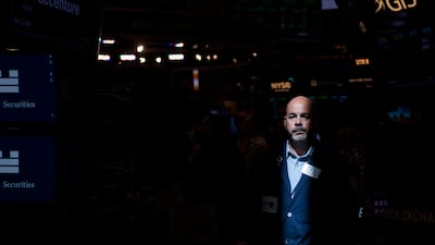 A trader on the floor of the New York Stock Exchange. Should market optimism persist, last year’s bear market in the US has a shot at being unwound faster than all but three of its predecessors since the second World War. EPA