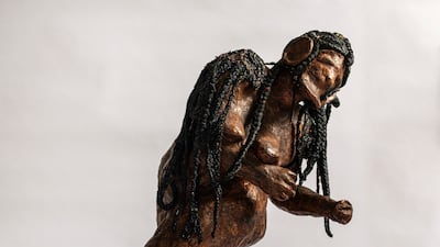 Sculpture by Marcia Michael, titled 'Earth Bound, 2022', for Alexander McQueen. Photo: Liam Leslie