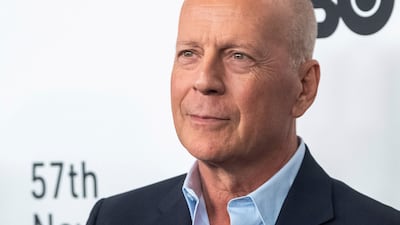 FILE - Bruce Willis attends a movie premiere in New York on Friday, Oct. 11, 2019. A brain disorder that leads to problems with speaking, reading and writing has sidelined Willis and drawn attention to aphasia, a little-known condition that has many possible causes. (Photo by Charles Sykes / Invision / AP, File)