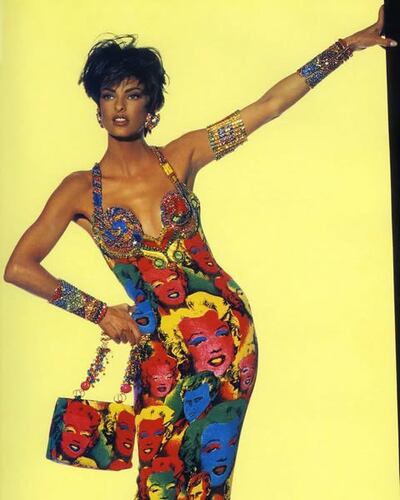 In spring/summer 1991, Gianni Versace revived Andy Warhol’s portraits of Marilyn Monroe. Photo: Instagram