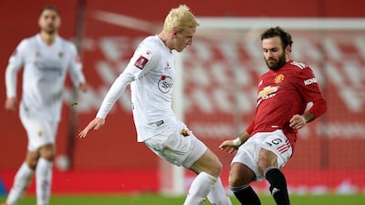 Will Hughes, 6 - Struggled to impose himself in the middle in the first-half as United dominated, but he asked questions with his deliveries into the box and almost assisted the leveller when his seemingly under-hit free-kick was nearly converted by Adam Masina. EPA