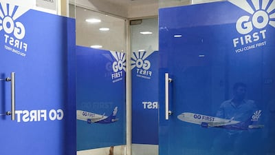 Go First head office in Mumbai. The Indian airline is experiencing financial problems. Reuters