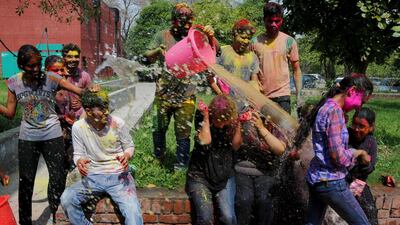 This year's Holi festival falls on March 20. EPA