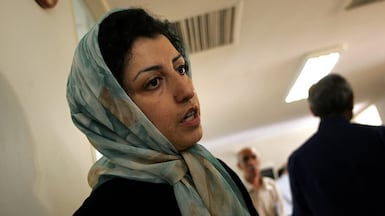 Iranian Narges Mohammadi is in need of specialist medical attention, say her family. AP