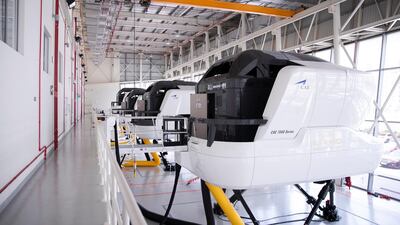 Boeing flight simulators.