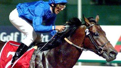 After a drug ban last month, jockey Frankie Dettori will be the retained rider for Sheikh Joaan Bin Hamad of Qatar. Jorge Ferrari / AFP