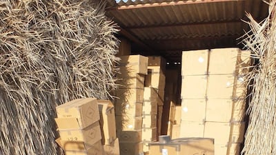 The Legal Group's intellectual property division, together with enforcement authorities of Ras Al Khaimah, conducted a massive raid action on counterfeit branded perfumes. Courtesy TLG